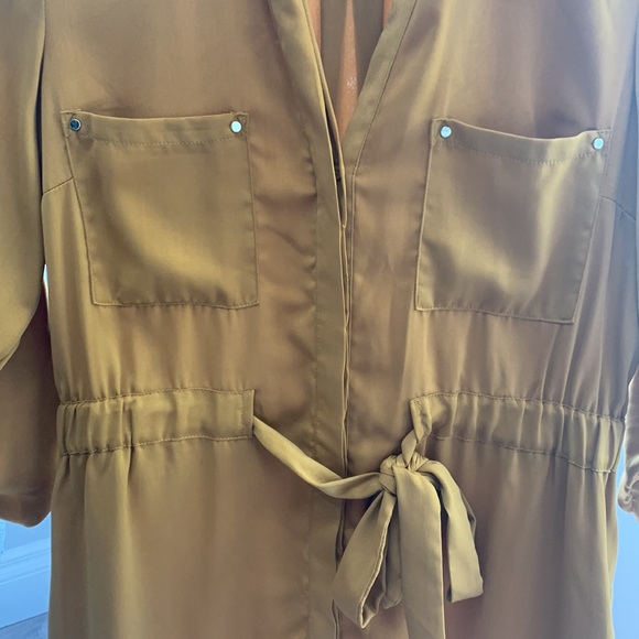 Dynamite Shirt Dress, size L. Mustard Colour - Picture 3 of 3